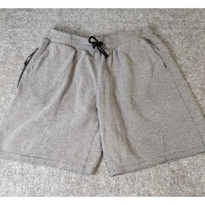 Member's Mark Everyday Active Men's Dark Gray Shorts Zipper Pocket Drawstring XL